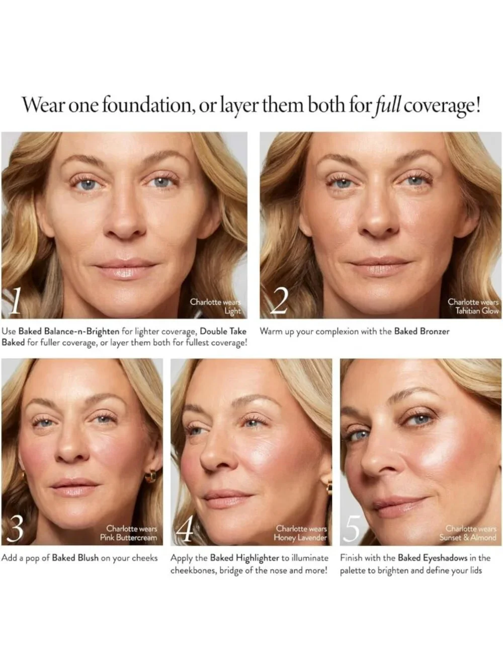 All-in-One Baked Makeup Palette for Mature Skin | Foundations, Blush, Bronzer